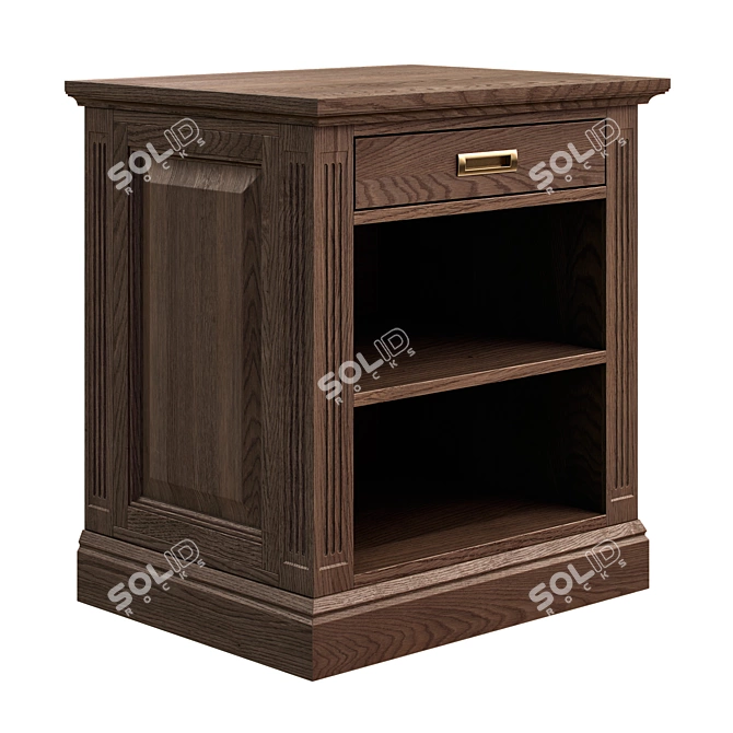 Timeless Bedside Table, Variety of Colors 3D model image 5