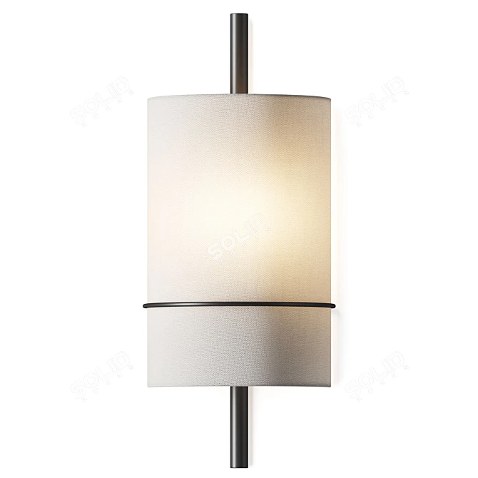 Modern PBR Shaw Pendant 3D model image 2