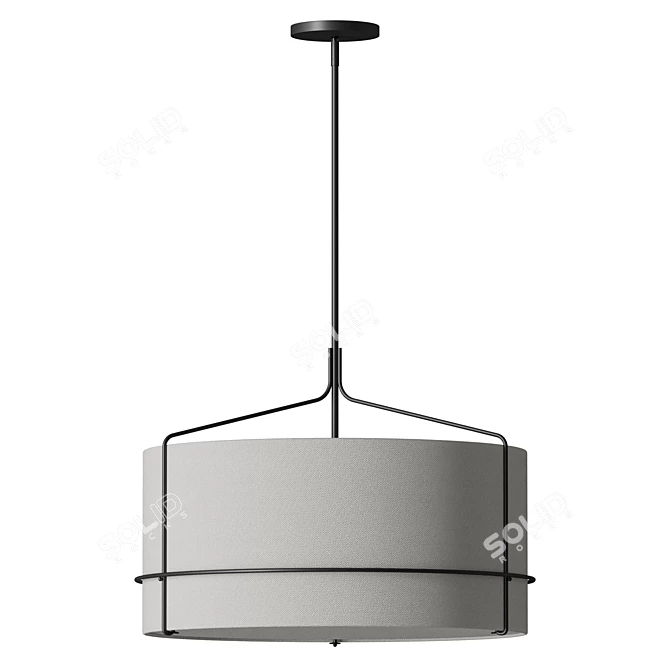 Modern PBR Shaw Pendant 3D model image 5