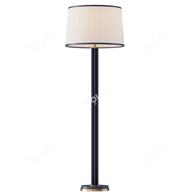 Riley Leather Floor Lamp 3D model image 2