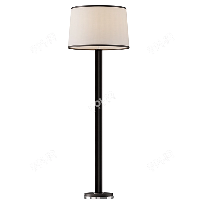 Riley Leather Floor Lamp 3D model image 3