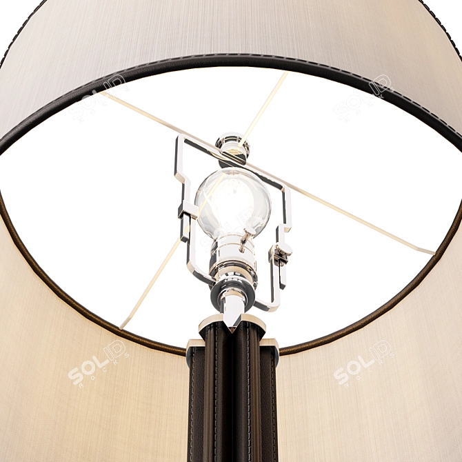 Riley Leather Floor Lamp 3D model image 4