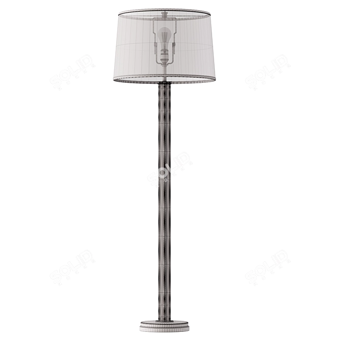 Riley Leather Floor Lamp 3D model image 6