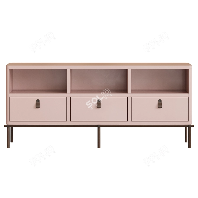 Elegant Fendi Casa Tiretto Sideboard 3D model image 5