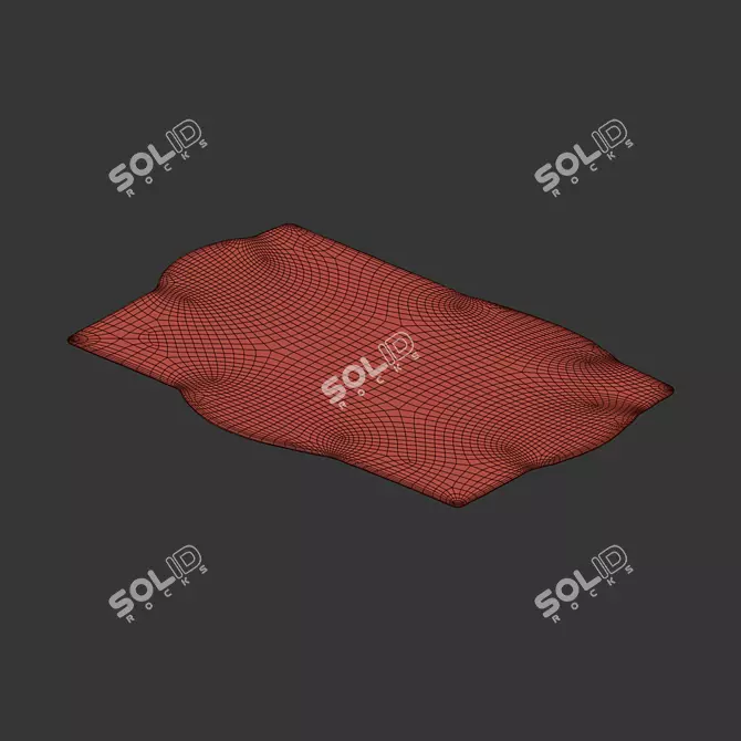 Hand-Carved Niwa Rug Mats 3D model image 3