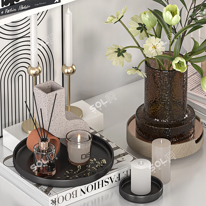 Elegant Decor Set with 3Dmax 3D model image 4