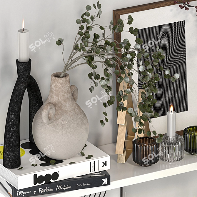 Elegant Decor Set with 3Dmax 3D model image 5