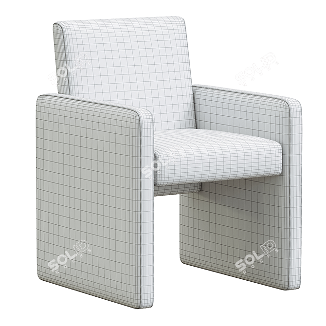  Elegant Kima Dining Chairs Set 3D model image 3