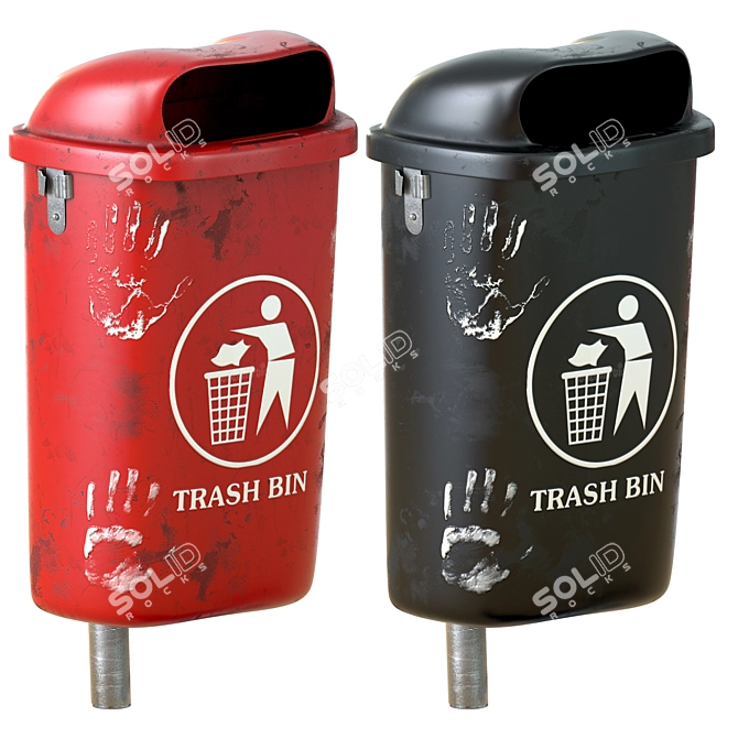  Urban Collection Trash Bin 3D model image 2