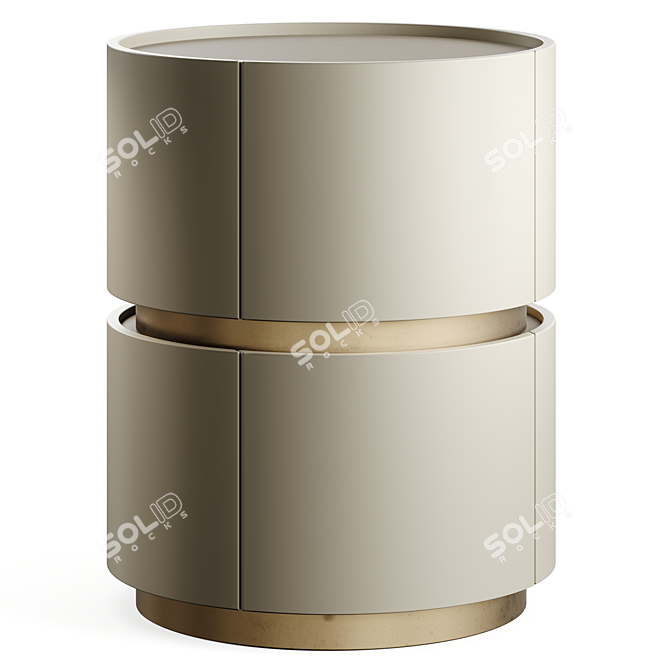 Modern Chic Bedside Table 3D model image 6