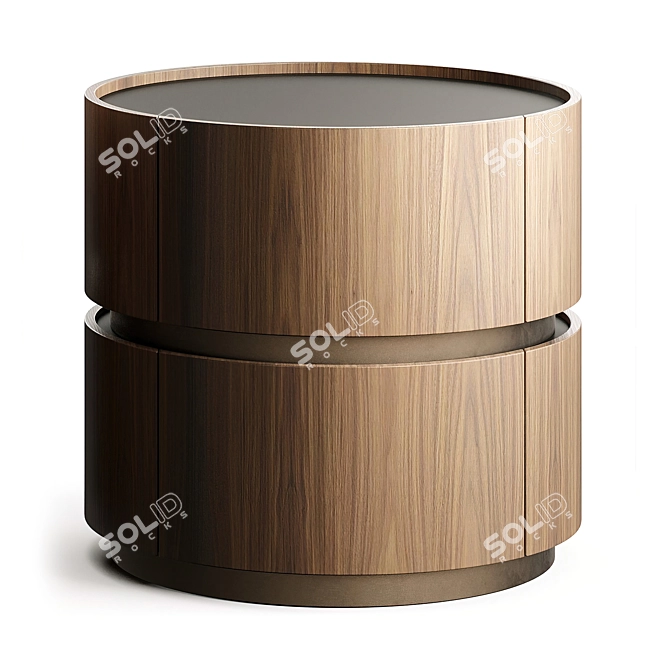 Modern Chic Bedside Table 3D model image 8