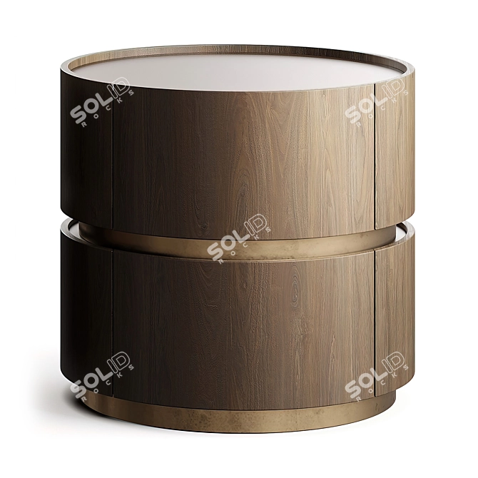 Modern Chic Bedside Table 3D model image 9