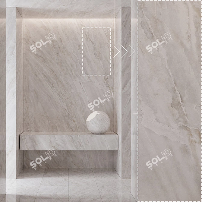 High Detail Marble Stone Textures 3D model image 1