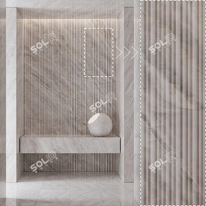 High Detail Marble Stone Textures 3D model image 2