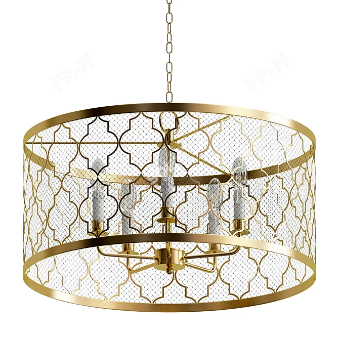 Romeo Cyan Pendant Light 3D model image 1