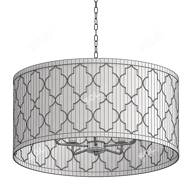 Romeo Cyan Pendant Light 3D model image 3