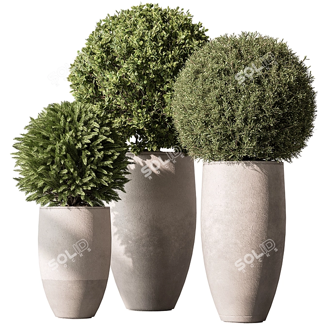 Garden Topiary Ball Decoration 3D model image 1