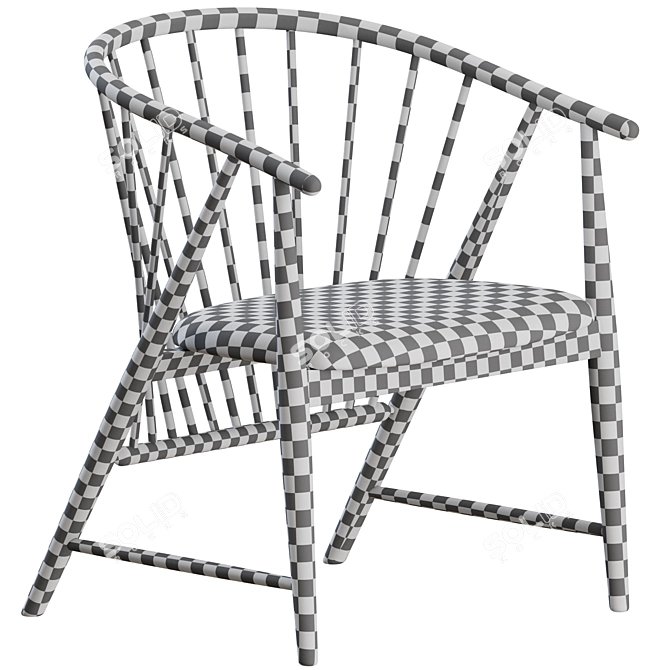 Gemla's Sunfeather Armchair: Elegant Comfort 3D model image 4