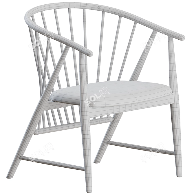 Gemla's Sunfeather Armchair: Elegant Comfort 3D model image 5