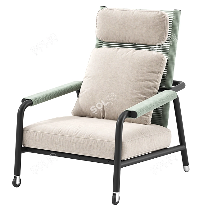 RODA Astra Lounge Chair Design 3D model image 3