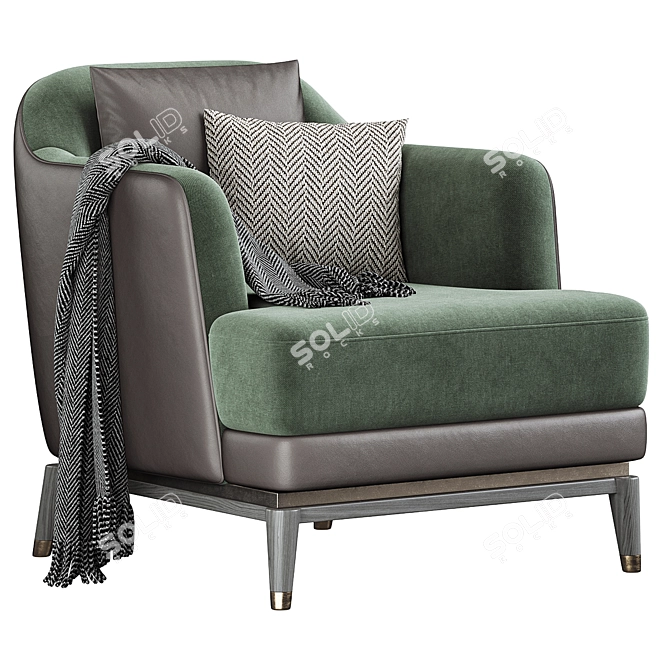 Sleek Bluemoon Chair by CPRN 3D model image 3