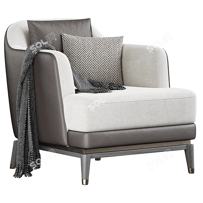 Sleek Bluemoon Chair by CPRN 3D model image 4