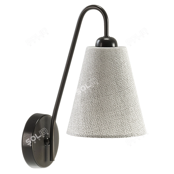 Modern Alfa Wall Light luminaires 3D model image 2