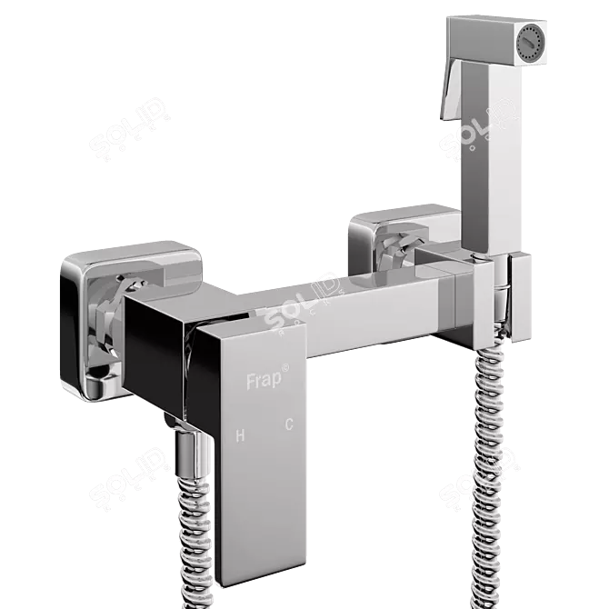 Frap F7504 Hygienic Shower Mixer 3D model image 2