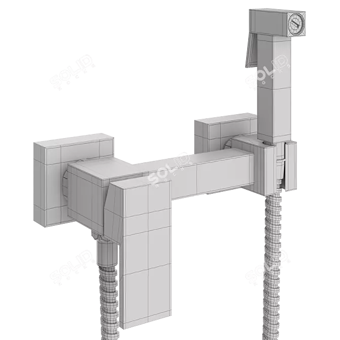 Frap F7504 Hygienic Shower Mixer 3D model image 3