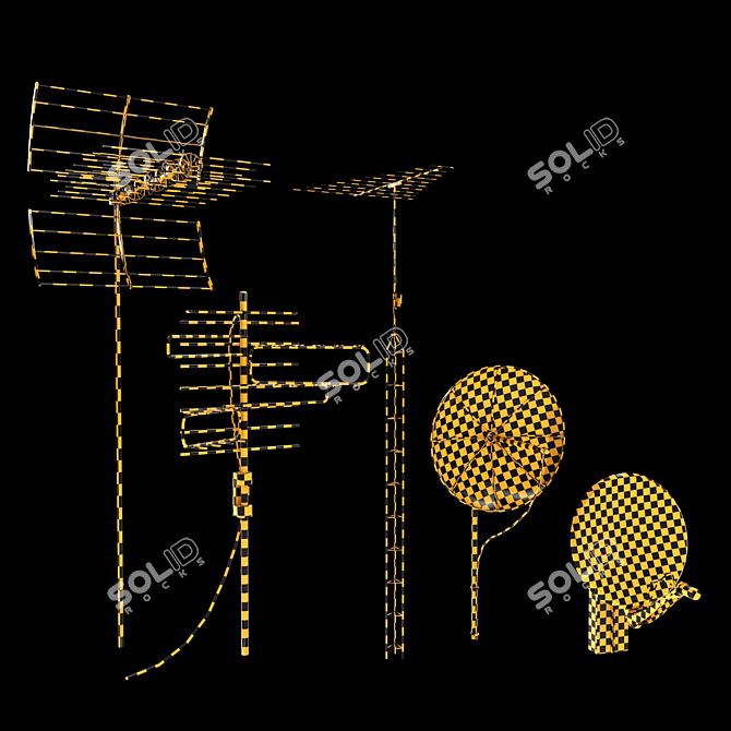  Versatile Antenna Pack 1 3D model image 3