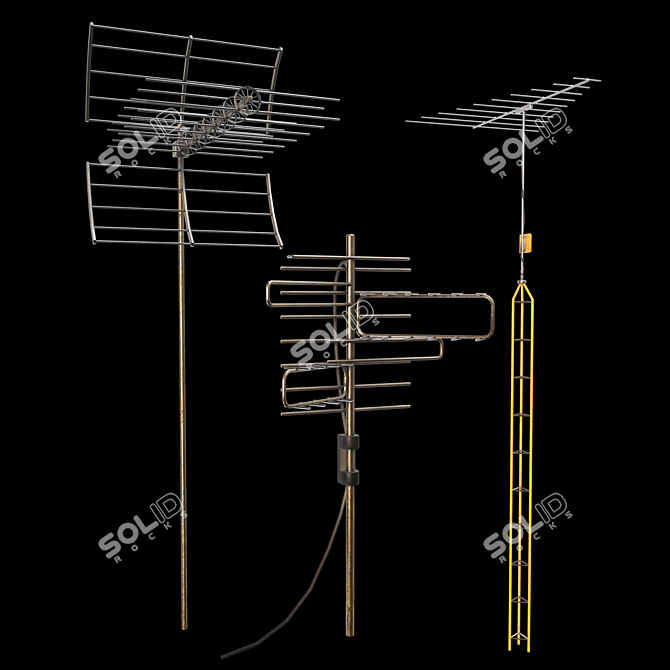  Versatile Antenna Pack 1 3D model image 5