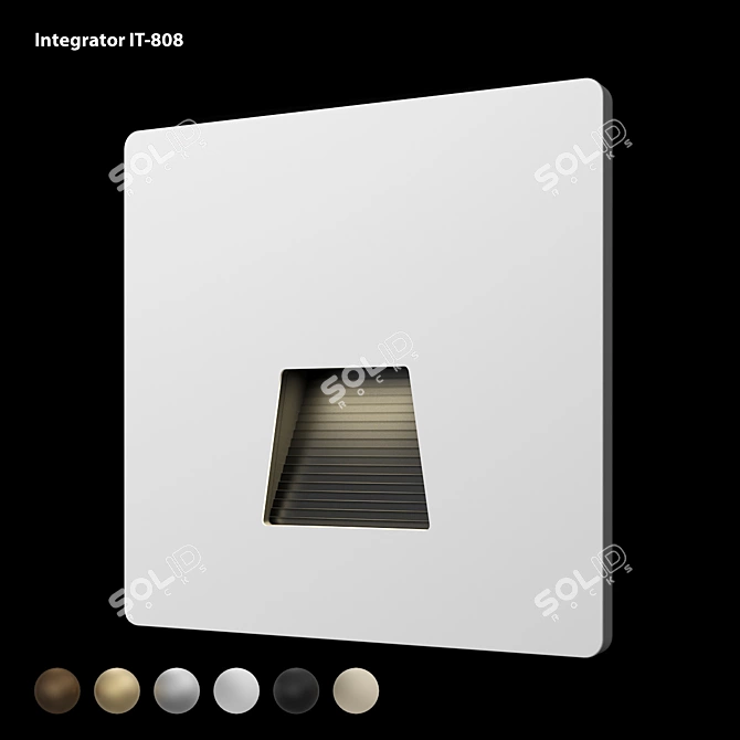 Modern LED Stair Step Light 3D model image 1