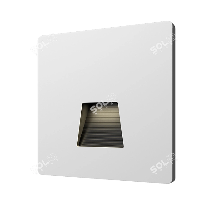 Modern LED Stair Step Light 3D model image 2