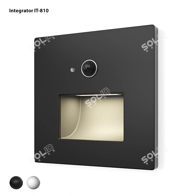 Title: Square LED Motion Sensor Stair Light 3D model image 1