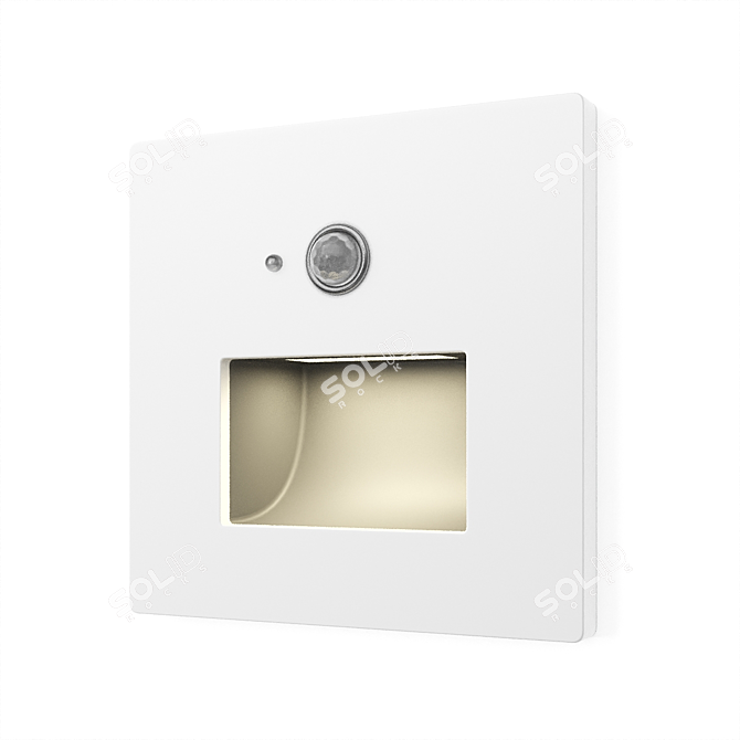 Title: Square LED Motion Sensor Stair Light 3D model image 3