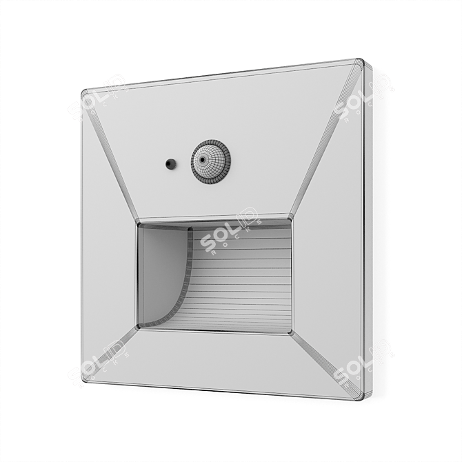 Title: Square LED Motion Sensor Stair Light 3D model image 4