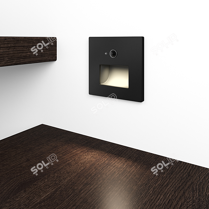 Title: Square LED Motion Sensor Stair Light 3D model image 5