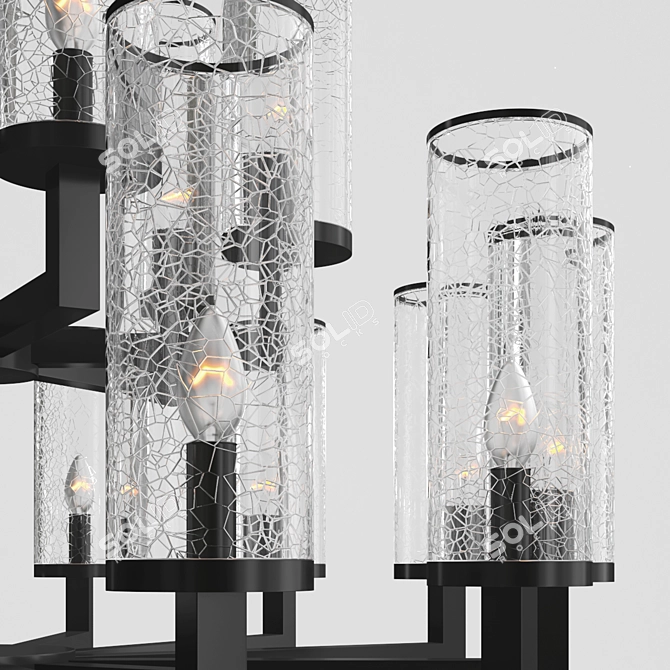 Modern Chandelier FEAT LUX 3D model image 3