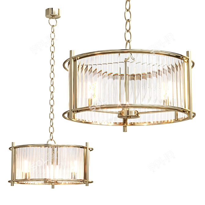  Next Hertford Pendant Chandelier 3D model image 2