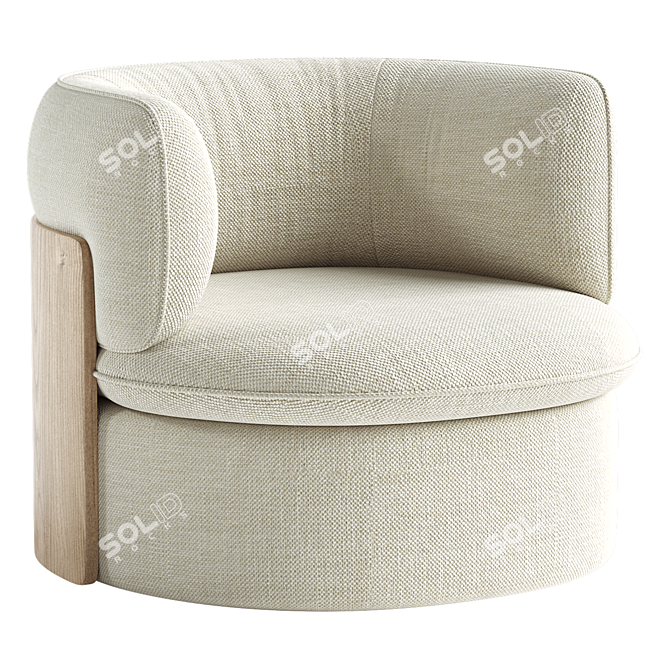 Modern 3D Model Armchair Design 3D model image 1