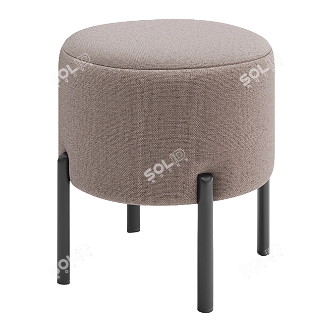 Charlie Ottoman Pouf, 43x43x45cm 3D model image 2