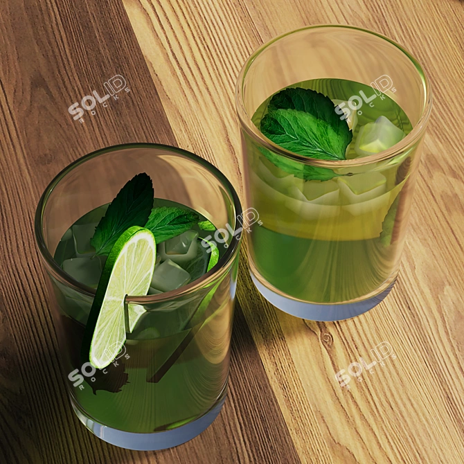 Smooth Lemonade 3D Model 3D model image 3