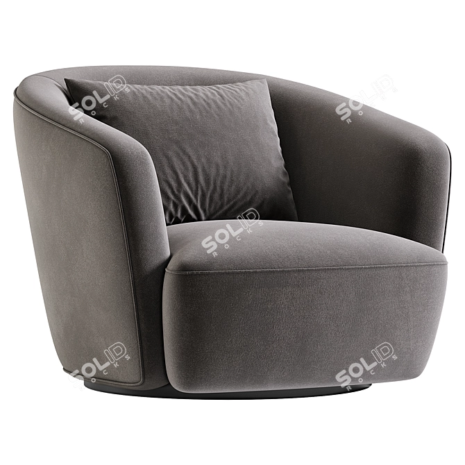 Sleek Walter Knoll Ishino Lounge 3D model image 3