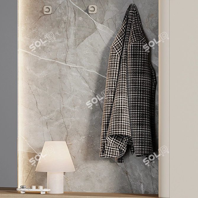 Modern Hallway 3D Model Set 3D model image 3