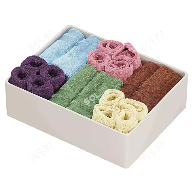 Luxury Towels 3D Model Render 3D model image 1