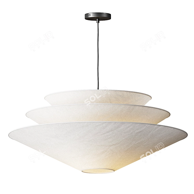 Modern Coastal Gull Pendant Light 3D model image 1