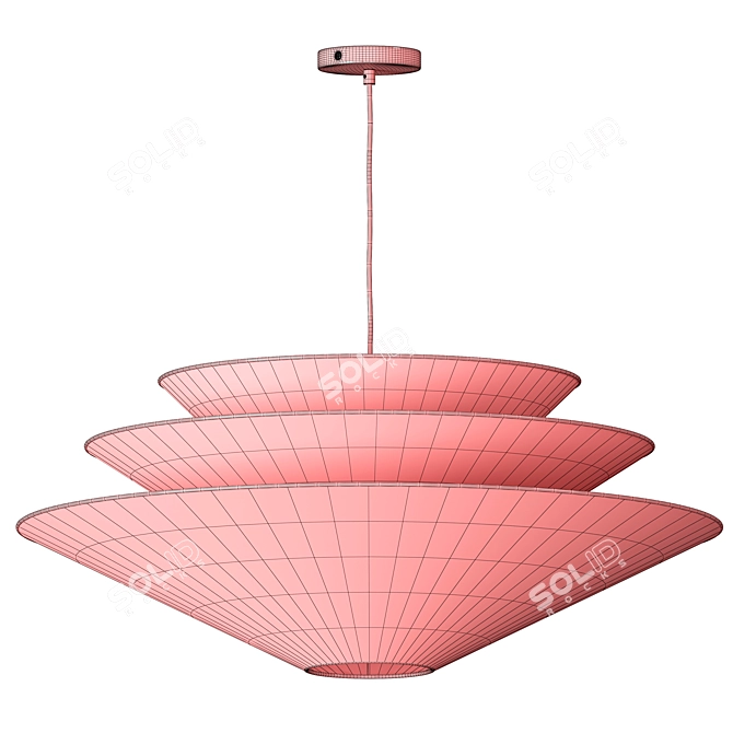 Modern Coastal Gull Pendant Light 3D model image 5