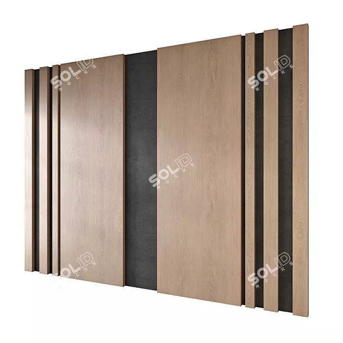 3ds Max Wall Panel Model 3D model image 1