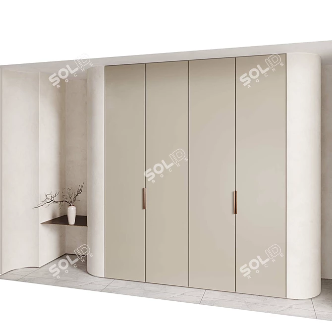 Designer Li-Hao Entryway Cabinet 3D model image 4