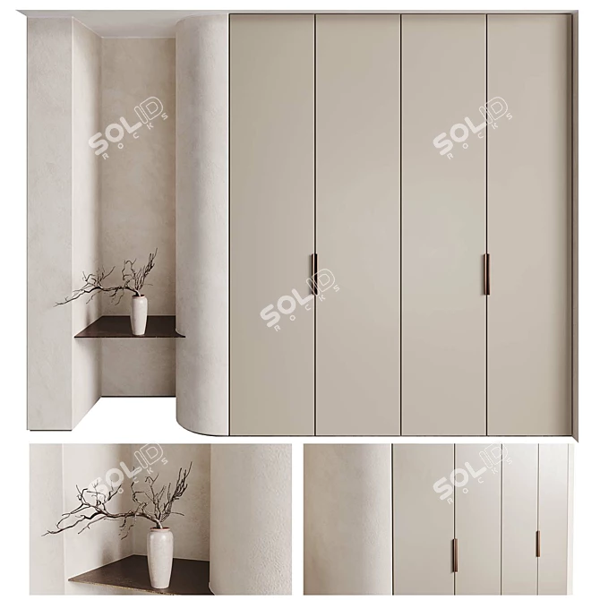 Designer Li-Hao Entryway Cabinet 3D model image 6